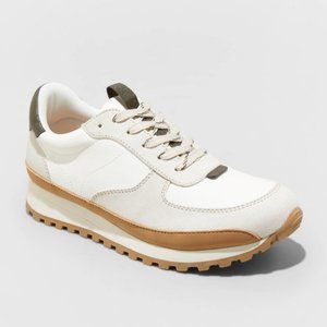Neutral Colorblock White Retro Sneakers Women's Size 6 NWT / New with Tags
